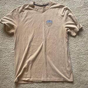 Patagonia Men’s Beige Short-Sleeve Logo Tee